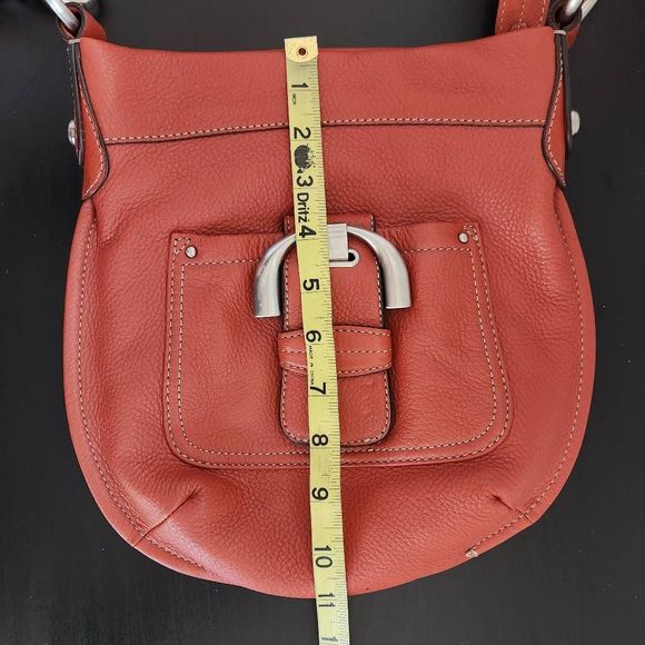 B Makowsky Terra Cotta Crossbody Bag - Picture 5 of 8